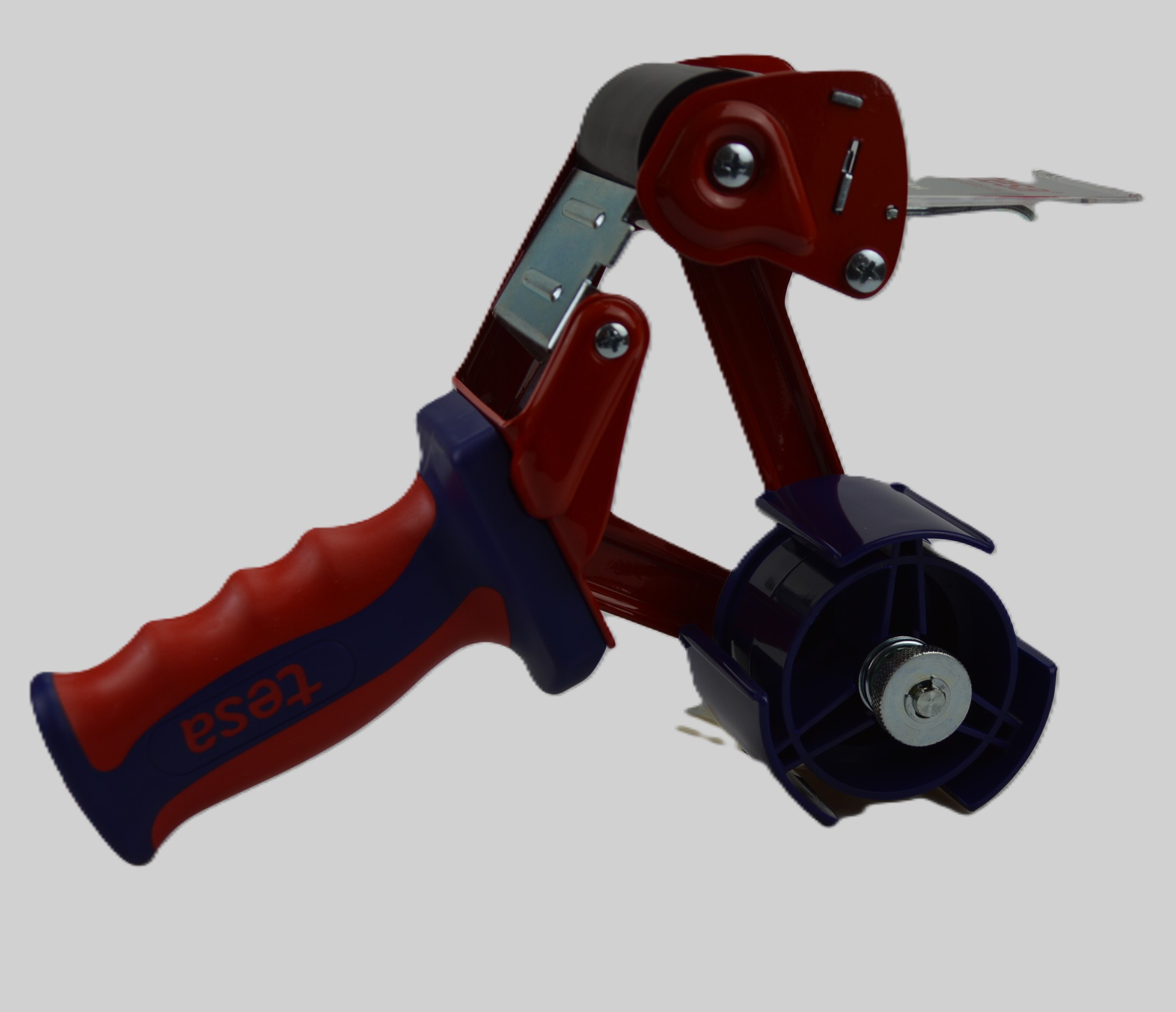 Tesapack 6400 Handabroller mit verdecktem Messer und Gummigriff